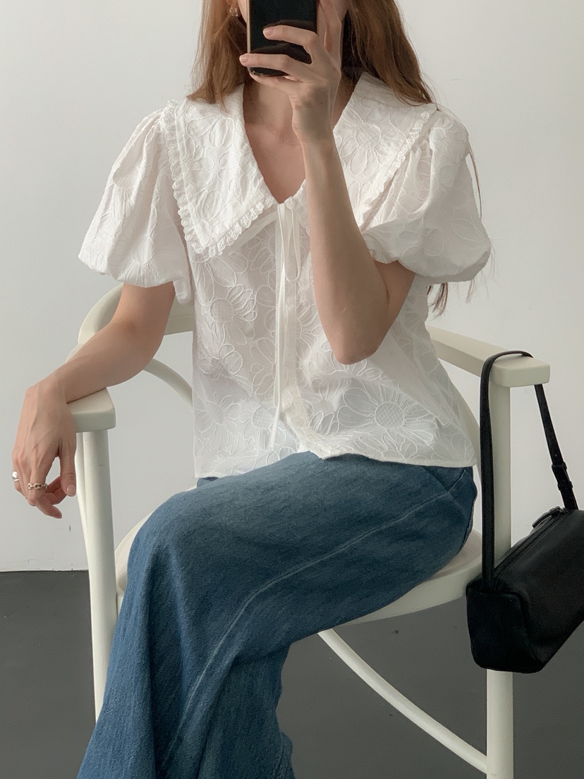 LONG PEAK韓國直郵女裝新品人氣推薦26春夏，26夏季襯衫蕾絲衫LONG PEAK襯衫/蕾絲衫