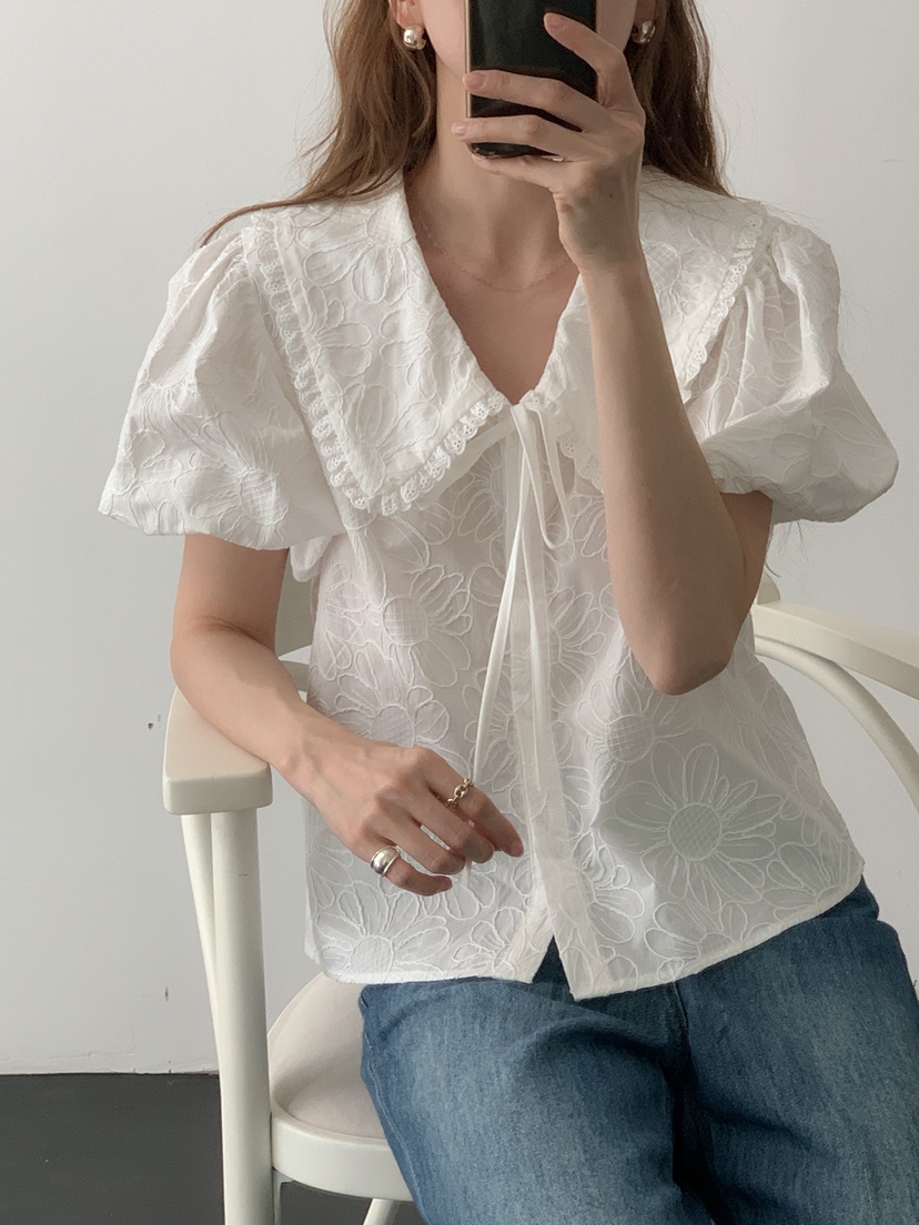 LONG PEAK韓國直郵女裝新品人氣推薦26春夏，26夏季襯衫蕾絲衫LONG PEAK襯衫/蕾絲衫