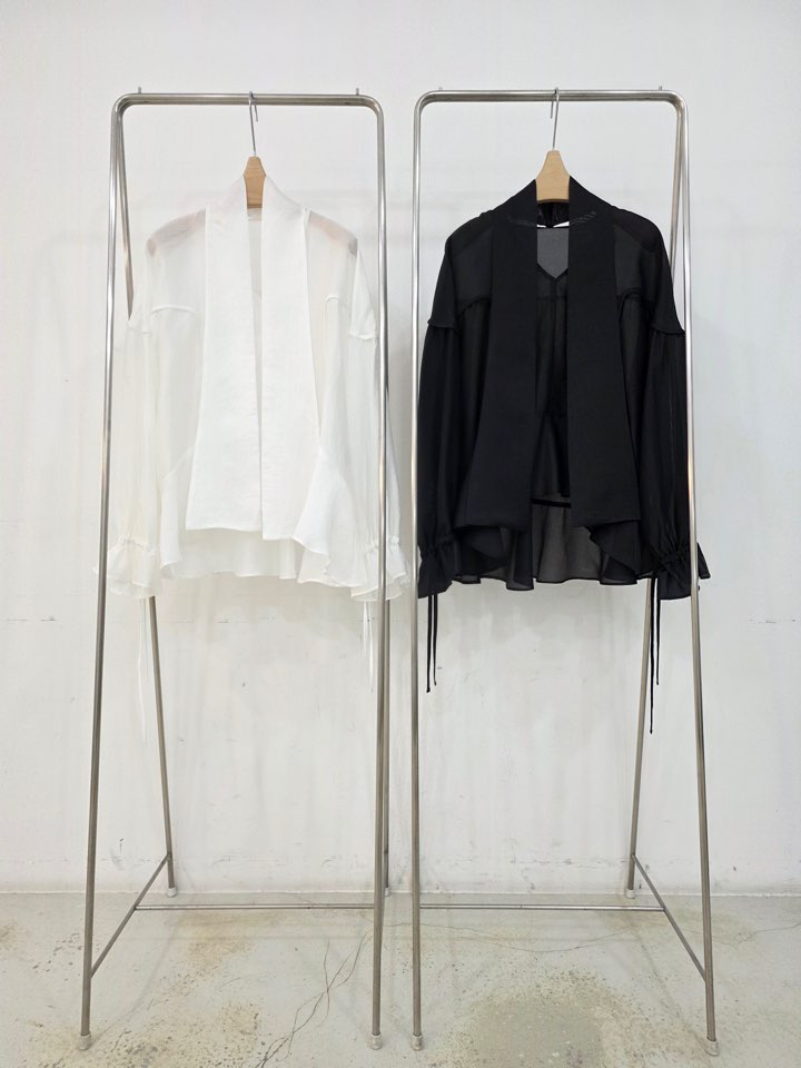 LE MIU韓國東大門代購女士新品時尚職業26春夏，26夏季襯衫蕾絲衫LE_MIU襯衫/蕾絲衫