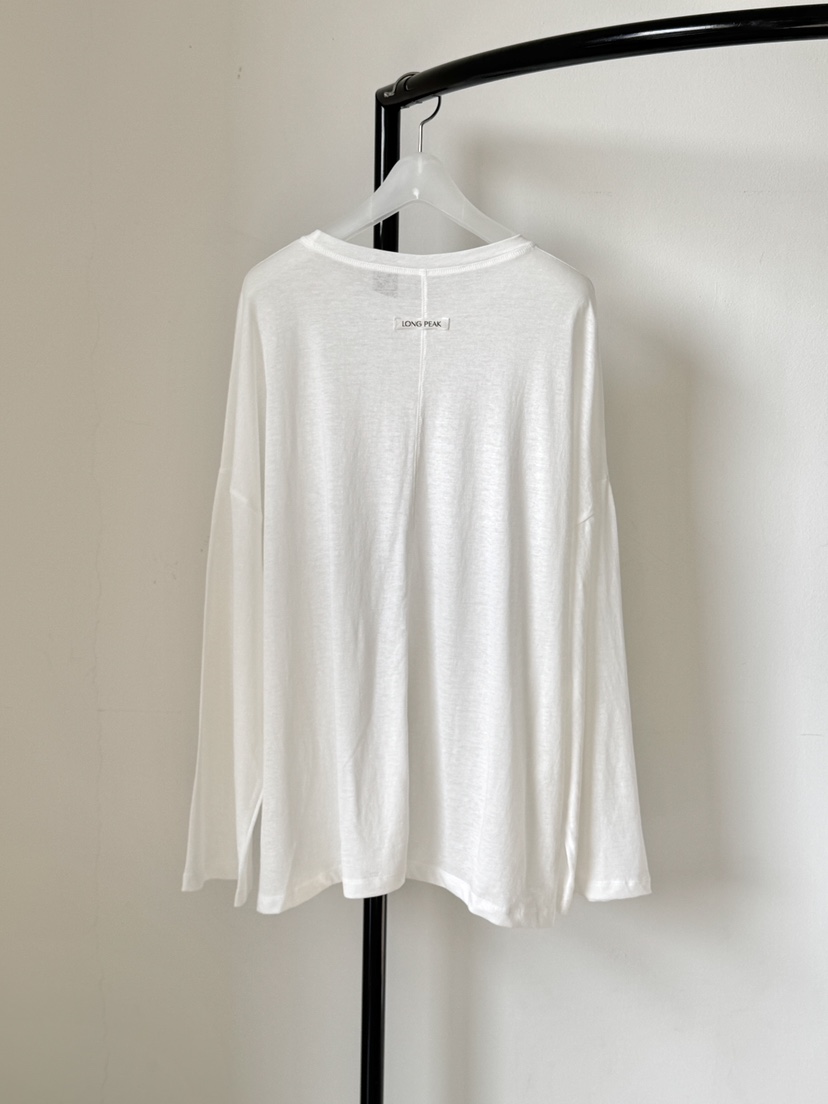 LONG PEAK東大門實拍韓國女士新品26春夏，26夏季長袖T恤LONG PEAK長袖T恤