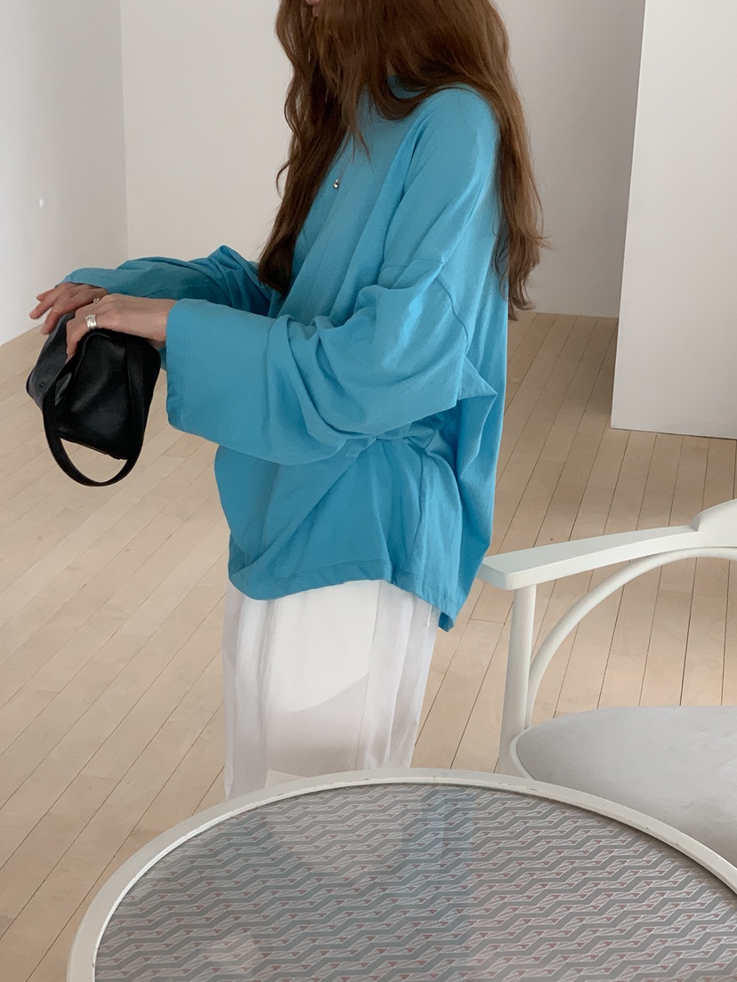 LONG PEAK東大門實拍韓國女士新品26春夏，26夏季長袖T恤LONG PEAK長袖T恤