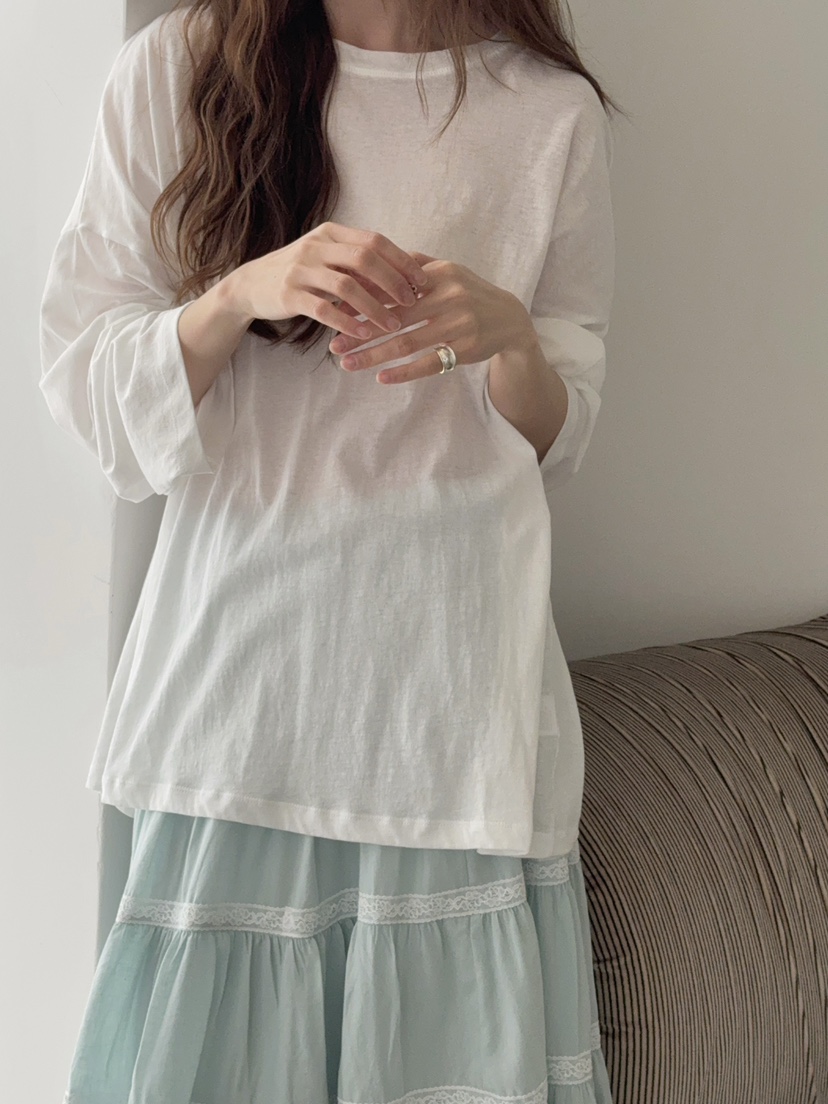 LONG PEAK東大門實拍韓國女士新品26春夏，26夏季長袖T恤LONG PEAK長袖T恤