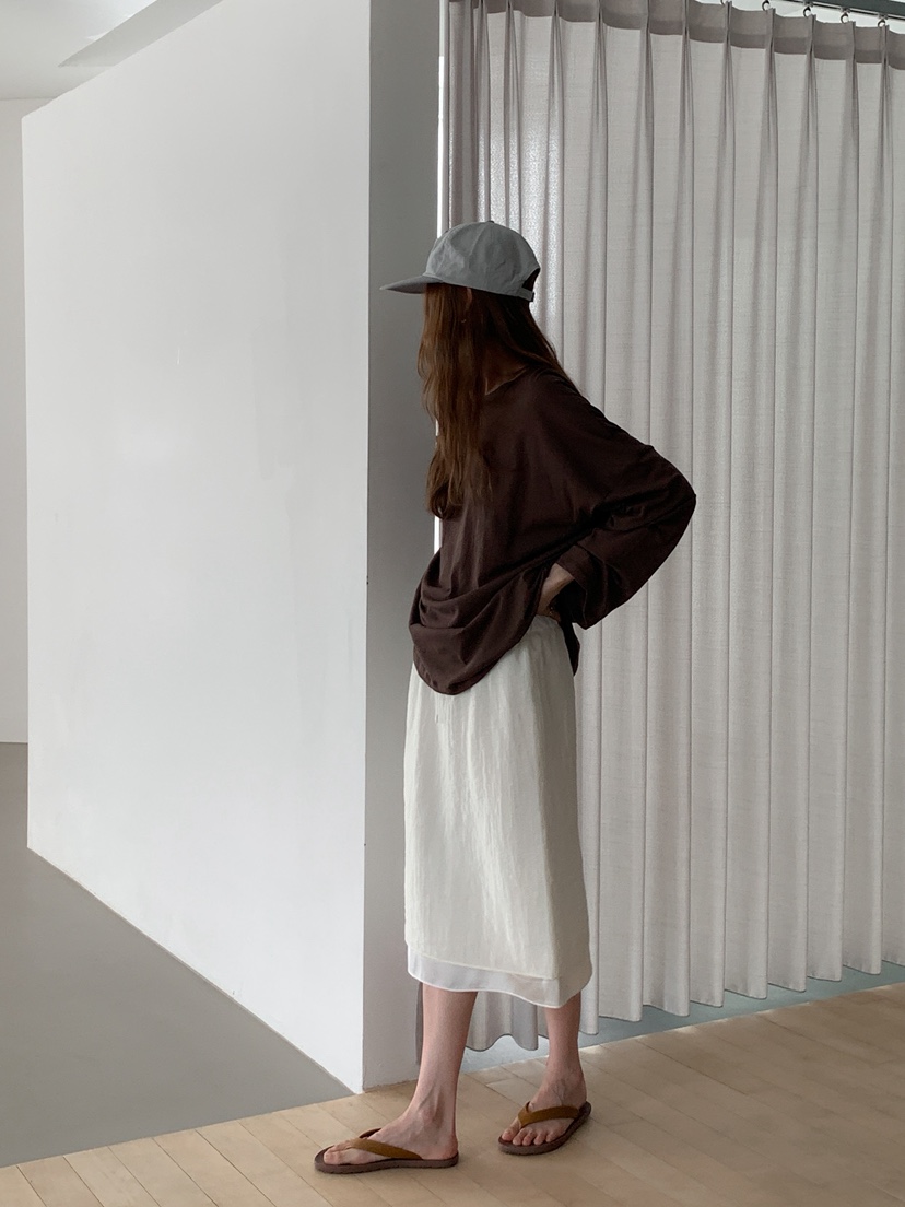 LONG PEAK東大門實拍韓國女士新品26春夏，26夏季長袖T恤LONG PEAK長袖T恤