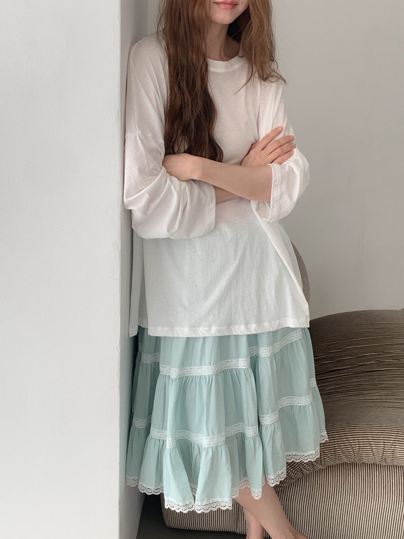 LONG PEAK東大門實拍韓國女士新品26春夏，26夏季長袖T恤LONG PEAK長袖T恤