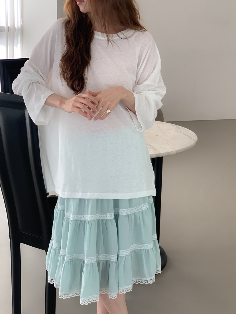 LONG PEAK東大門實拍韓國女士新品26春夏，26夏季長袖T恤LONG PEAK長袖T恤