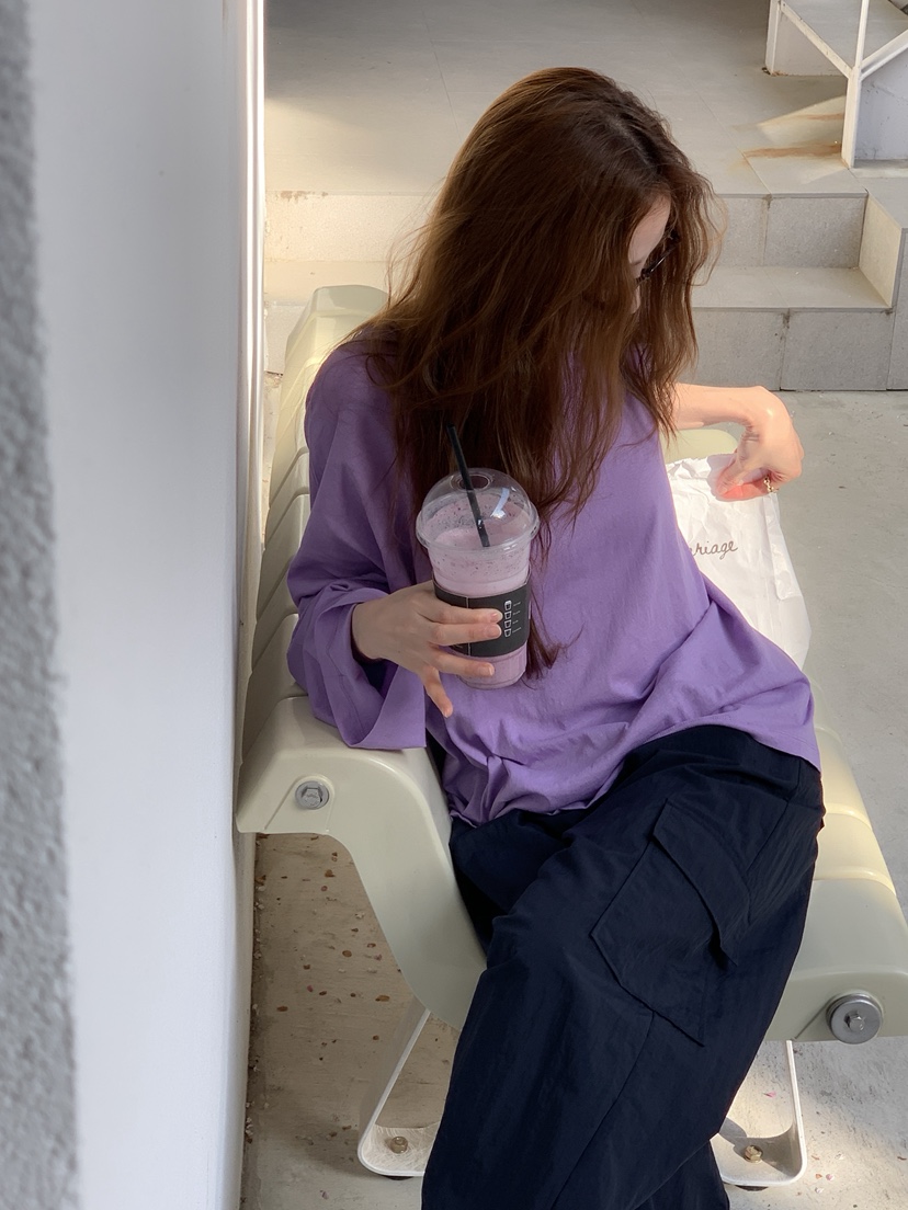 LONG PEAK東大門實拍韓國女士新品26春夏，26夏季長袖T恤LONG PEAK長袖T恤