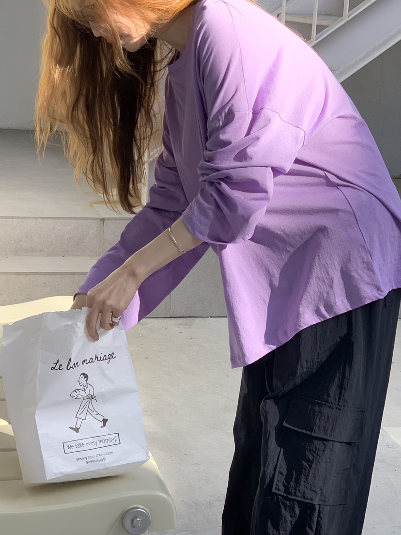 LONG PEAK東大門實拍韓國女士新品26春夏，26夏季長袖T恤LONG PEAK長袖T恤