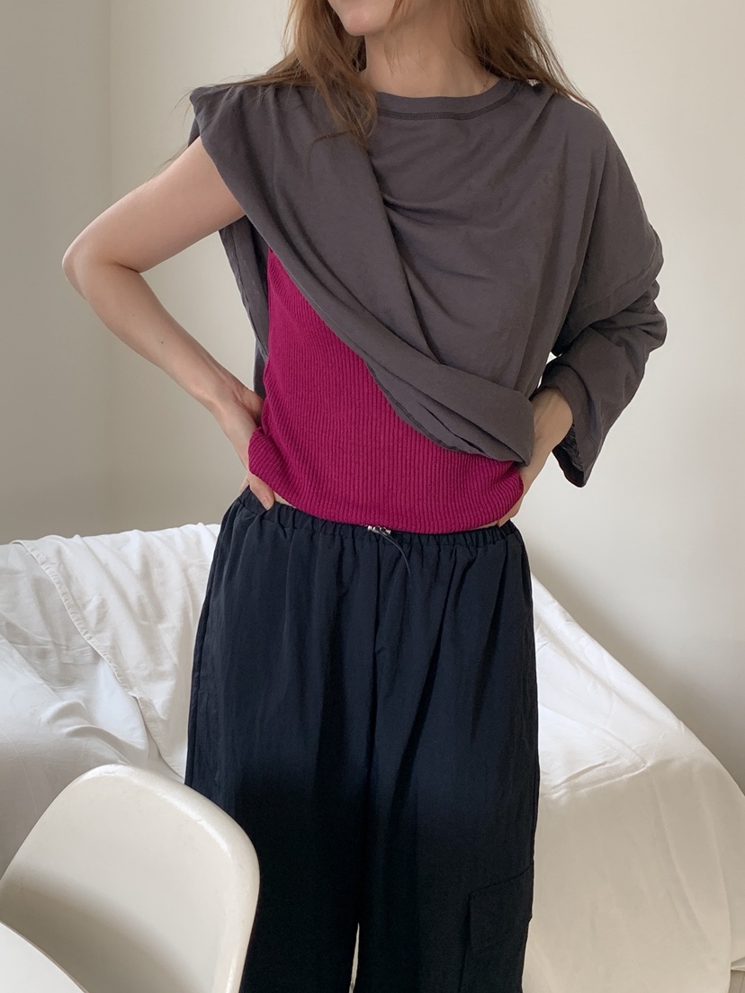 LONG PEAK東大門實拍韓國女士新品26春夏，26夏季長袖T恤LONG PEAK長袖T恤