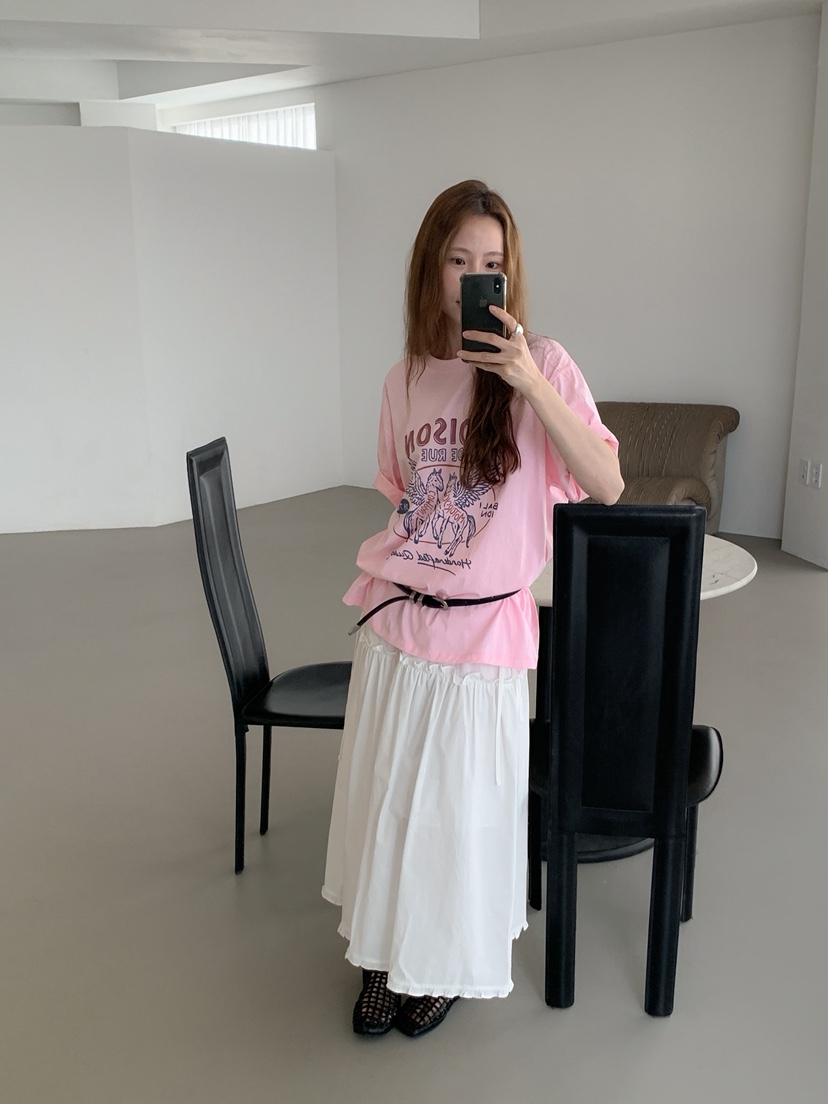 LONG PEAK韓國直郵女裝新品職業時尚26春夏，26夏季T恤寬松LONG PEAKT恤