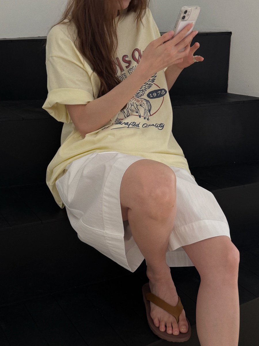 LONG PEAK韓國直郵女裝新品職業時尚26春夏，26夏季T恤寬松LONG PEAKT恤