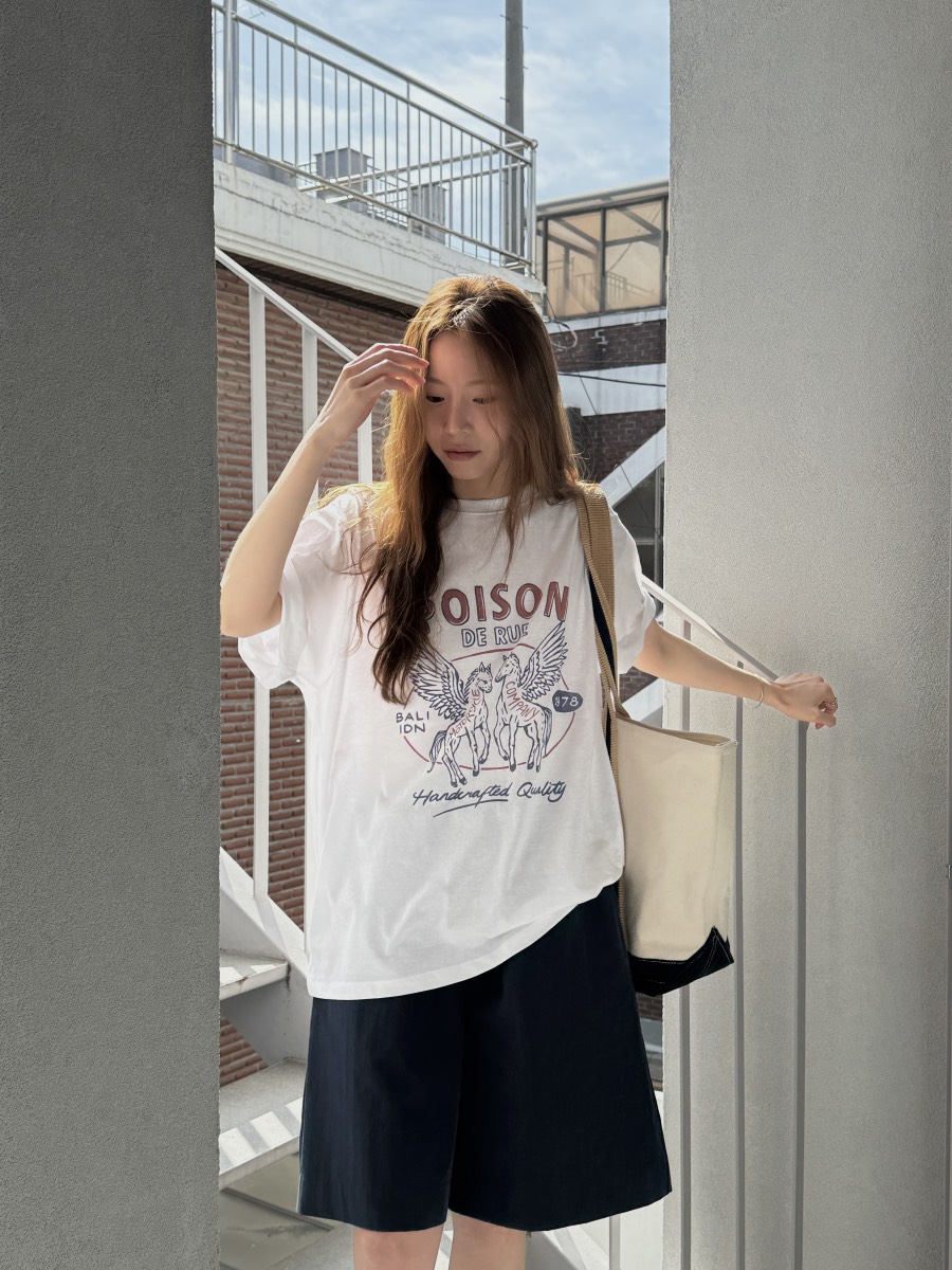 LONG PEAK韓國直郵女裝新品職業時尚26春夏，26夏季T恤寬松LONG PEAKT恤