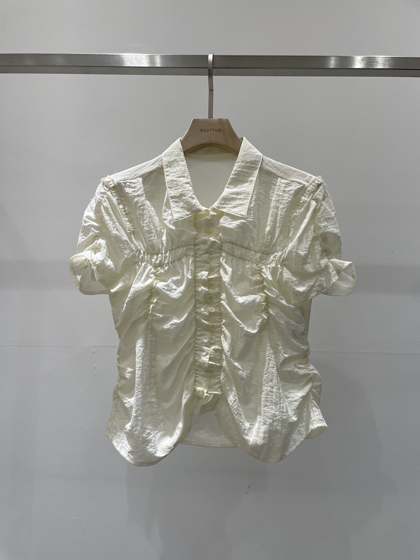 RE STYLE-Q韓國直郵女裝新款時尚休閑推薦人氣襯衫蕾絲衫RE STYLE襯衫/蕾絲衫圖色1