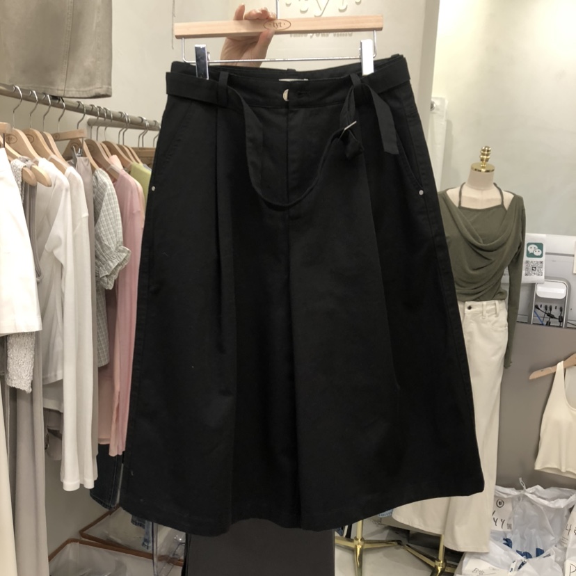 TAKE YOUE TIME韓國代購女裝新品休閑職業熱賣短褲含腰帶TAKE YOUE TIME短褲圖色3