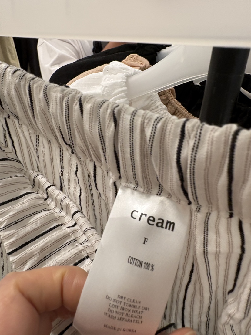 CREAM-P韓國直郵實拍女士新品職業休閑時尚26春夏，26夏季休閑褲CREAM-P休閑褲