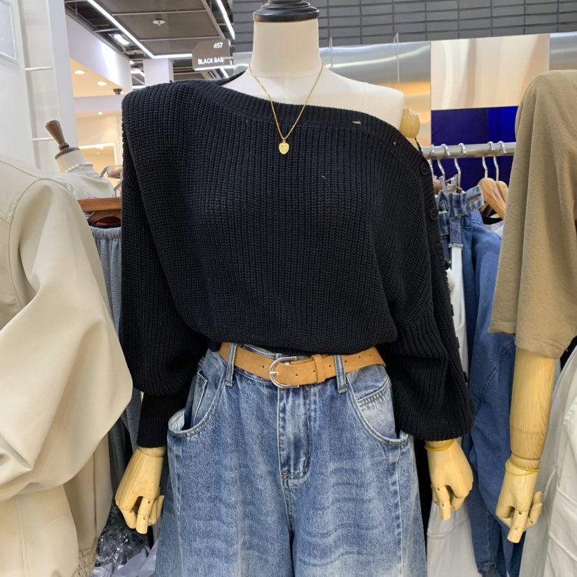 BLACK BABI韓國直郵實拍女士新款26春夏，26夏季推薦針織衫BLACK BABI針織衫圖色2