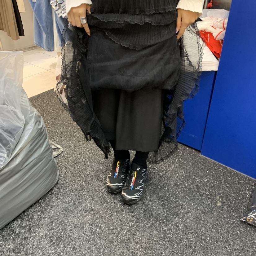 BLACK BABI韓國直郵女裝新品時尚休閑職業26春夏，26夏季長裙雪紡BLACK BABI長裙