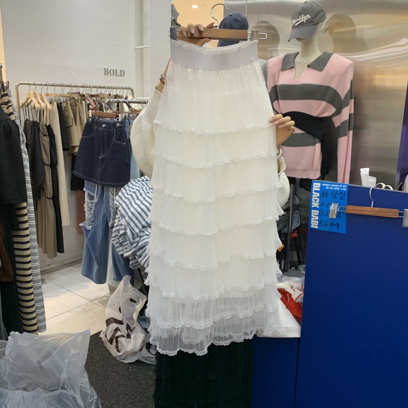 BLACK BABI韓國直郵女裝新品時尚休閑職業26春夏，26夏季長裙雪紡BLACK BABI長裙圖色2