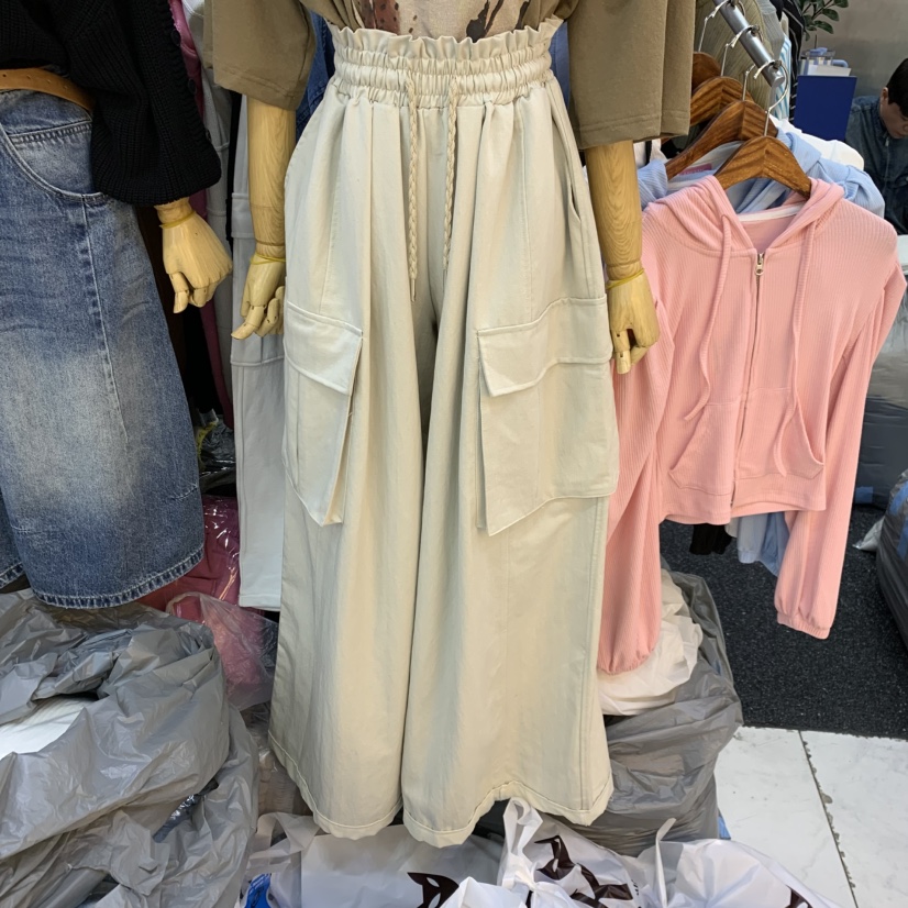 BLACK BABI東大門實拍韓國女裝新品休閑熱賣休閑褲工裝褲BLACK BABI休閑褲圖色1