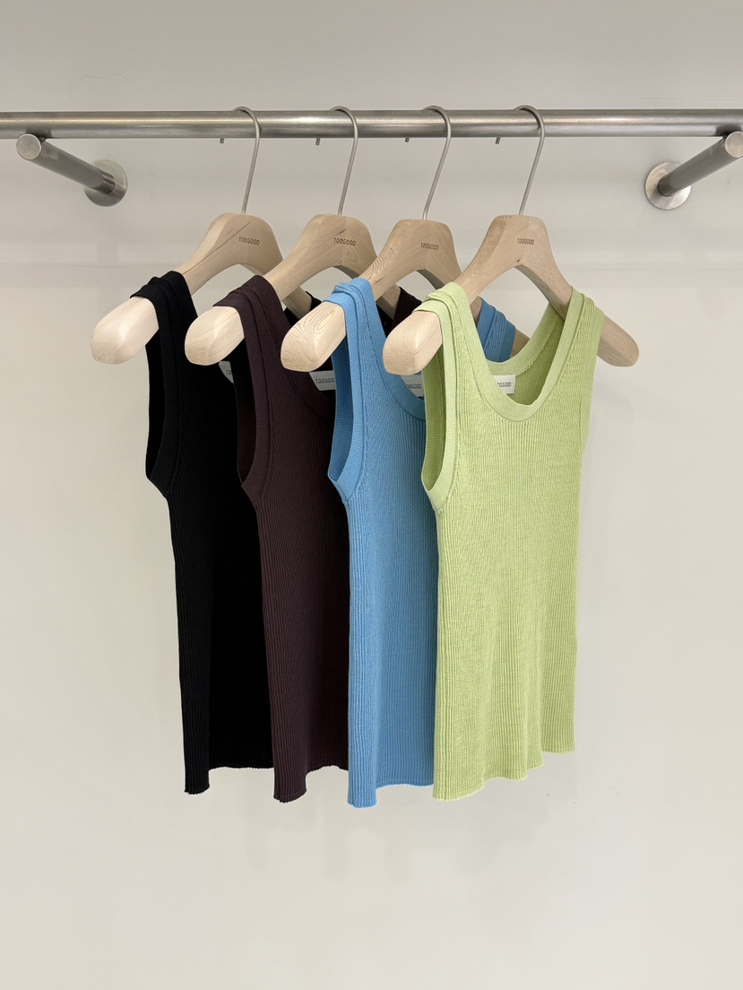 TOOGOOD韓國直郵實拍女裝新款26春夏，26夏季吊帶背心圓領羅紋TOOGOOD吊帶/背心