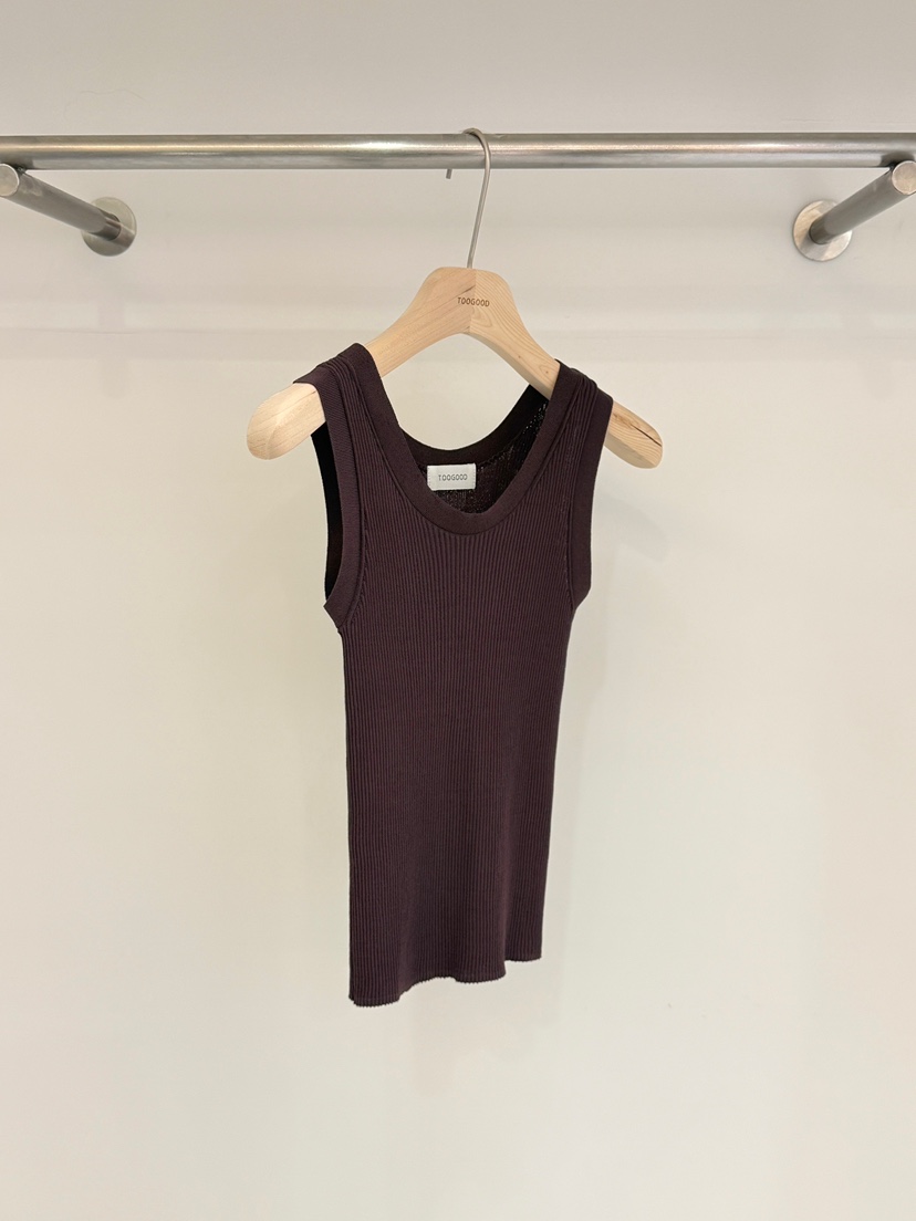 TOOGOOD韓國直郵實拍女裝新款26春夏，26夏季吊帶背心圓領羅紋TOOGOOD吊帶/背心圖色3