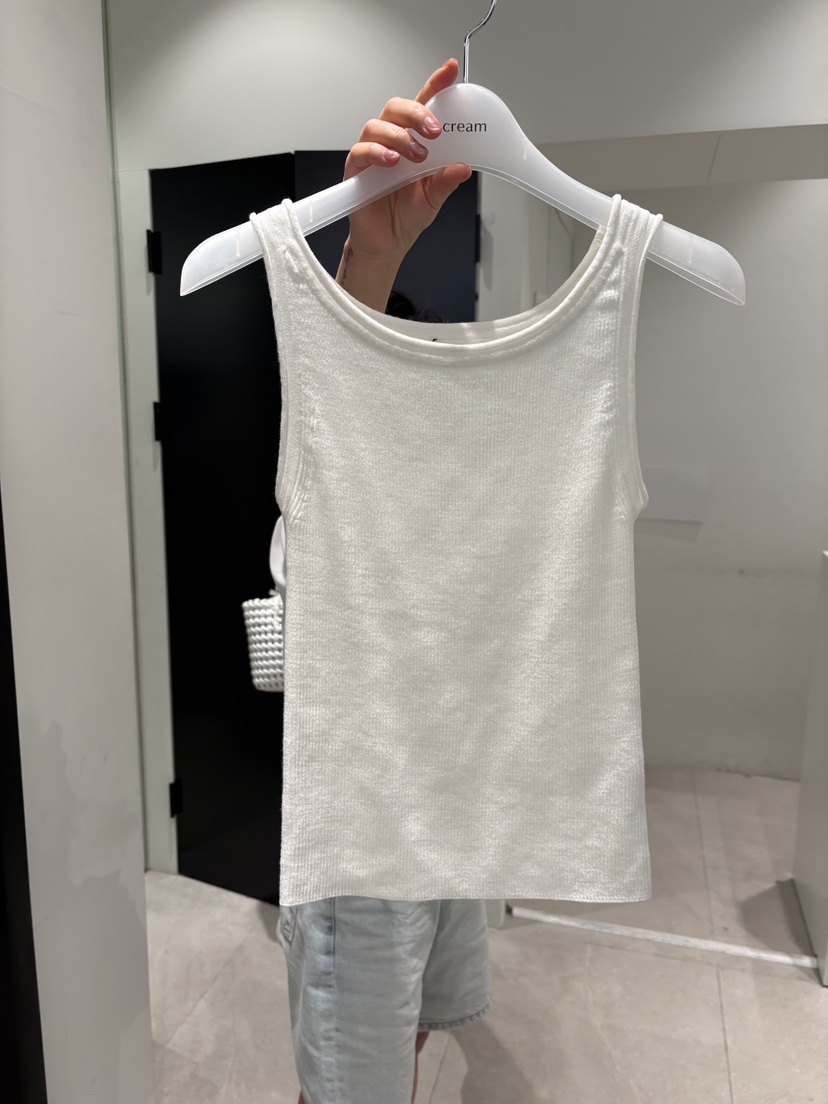 CREAM-P東大門實拍韓國女裝新品時尚職業推薦人氣吊帶背心CREAM-P吊帶/背心圖色1