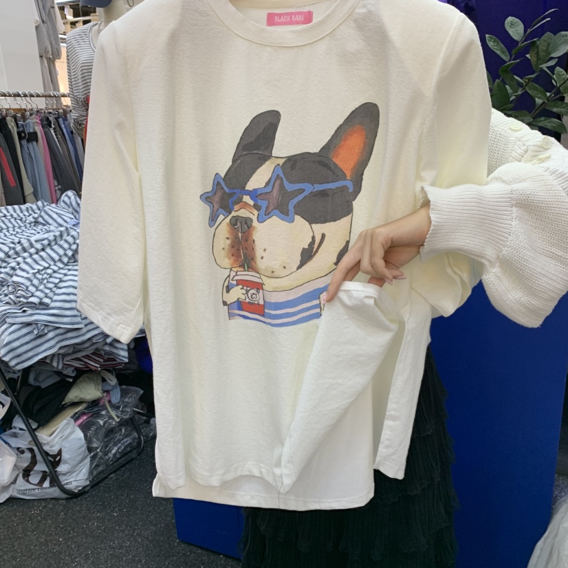 BLACK BABI東大門實拍韓國女裝新品熱賣人氣26春夏，26夏季T恤BLACK BABIT恤
