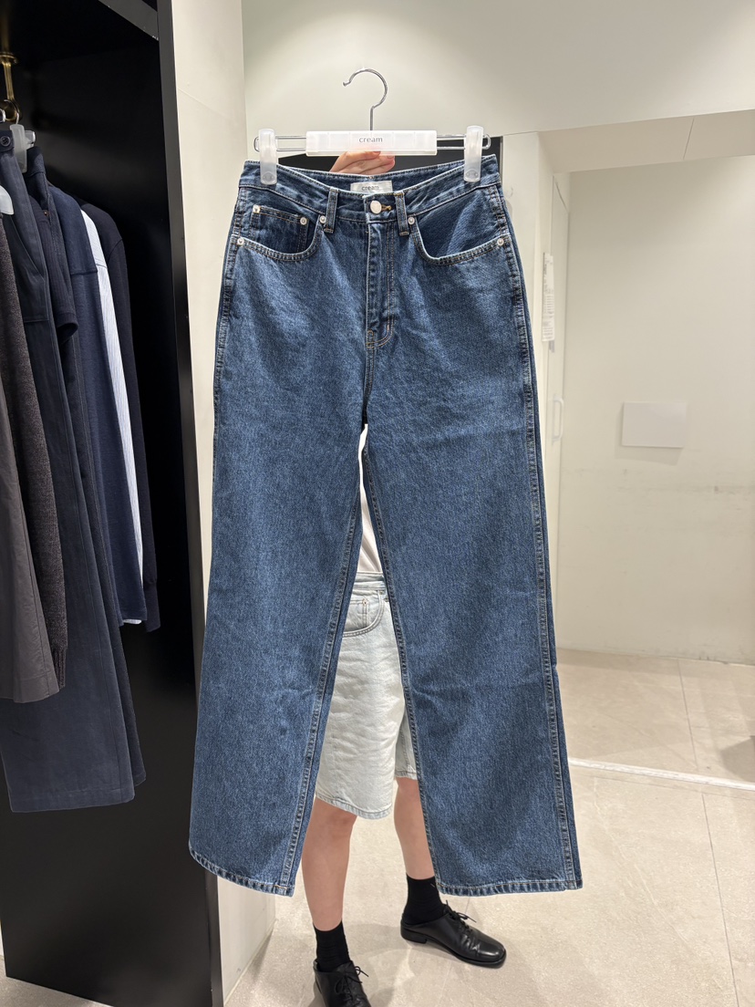CREAM-P韓國代購女裝新品職業休閑推薦時尚人氣熱賣牛仔褲CREAM-P牛仔褲圖色1