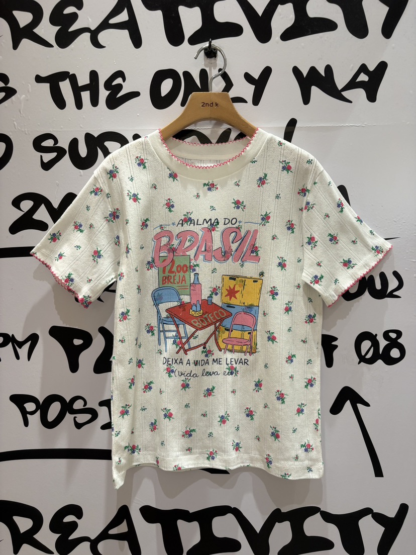 2ND K韓國直郵女士新款熱賣職業26春夏，26夏季時尚人氣T恤2ND KT恤圖色1