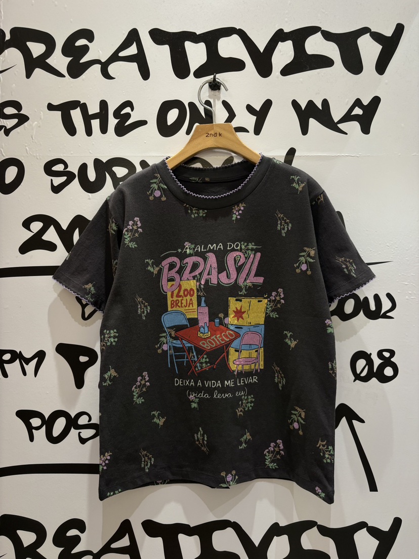 2ND K韓國直郵女士新款熱賣職業26春夏，26夏季時尚人氣T恤2ND KT恤圖色3