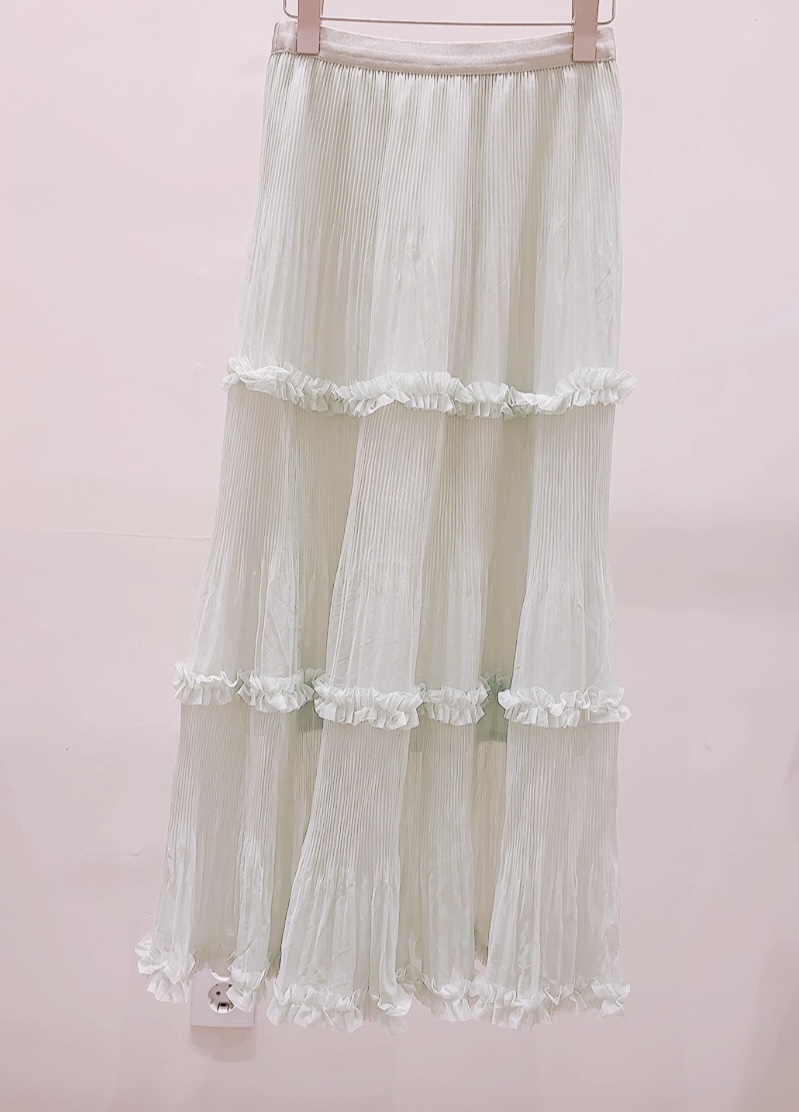 AWESOME-P韓國直郵女士新品熱賣休閑職業人氣推薦長裙褶裥AWESOME-P長裙圖色1