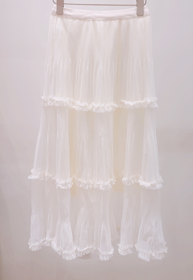 AWESOME-P韓國直郵女士新品熱賣休閑職業人氣推薦長裙褶裥AWESOME-P長裙圖色2