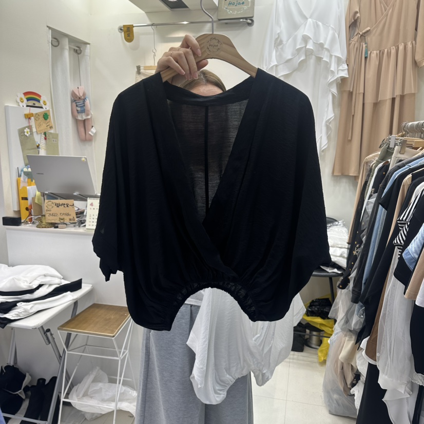 HOJAE韓國東大門直郵女裝新款時尚職業26春夏，26夏季襯衫蕾絲衫MID-LEVEL JUMP襯衫/蕾絲衫圖色3