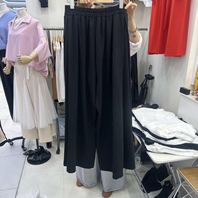 HOJAE韓國直郵實拍女士新品職業時尚休閑人氣推薦休閑褲開衩MID-LEVEL JUMP休閑褲