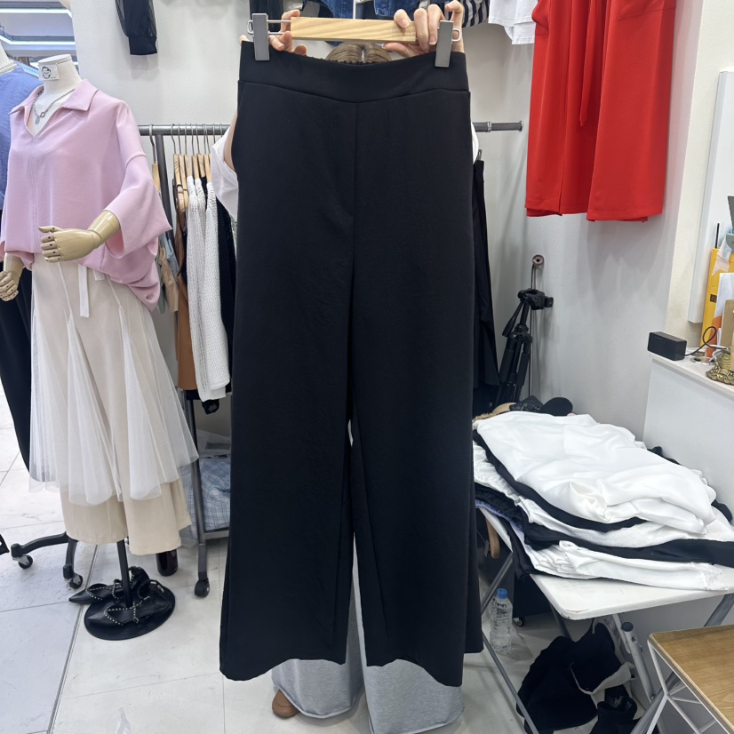 HOJAE韓國直郵實拍女士新品職業時尚休閑人氣推薦休閑褲開衩MID-LEVEL JUMP休閑褲圖色2