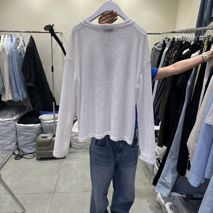 ANGLOG BEIGE韓國直郵女裝新品時尚熱賣人氣26春夏，26夏季長袖T恤ANGLOG BEIGE長袖T恤