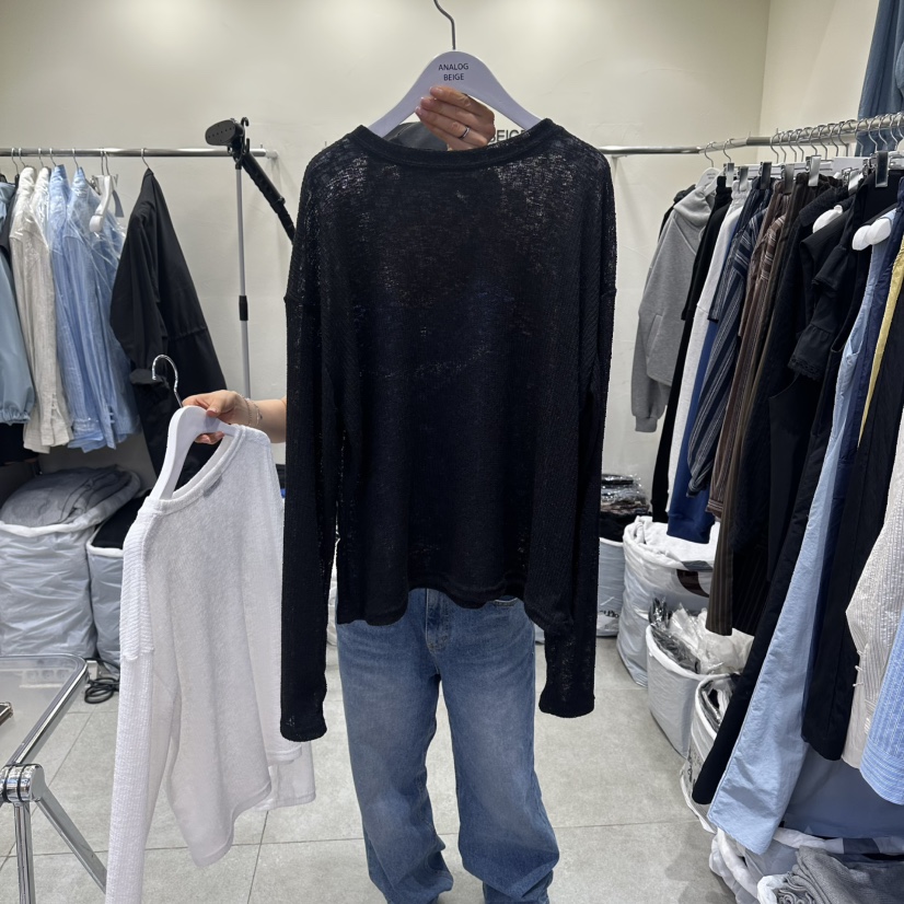 ANGLOG BEIGE韓國直郵女裝新品時尚熱賣人氣26春夏，26夏季長袖T恤ANGLOG BEIGE長袖T恤圖色2