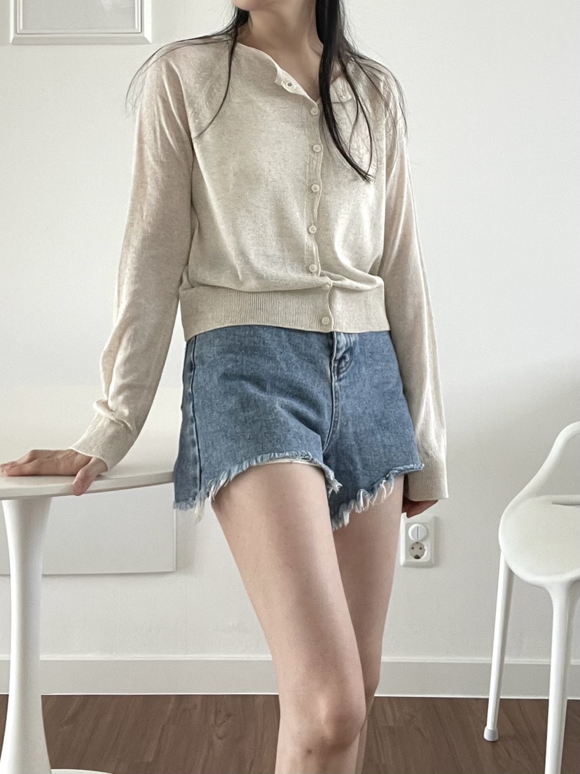 ALLVIBE東大門實拍韓國女裝新品26春夏，26夏季針織衫亞麻布ALLVIBE針織衫