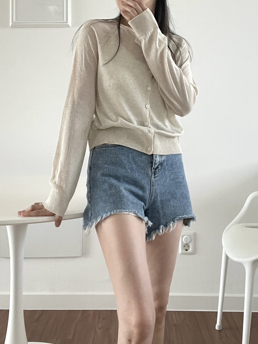 ALLVIBE東大門實拍韓國女裝新品26春夏，26夏季針織衫亞麻布ALLVIBE針織衫