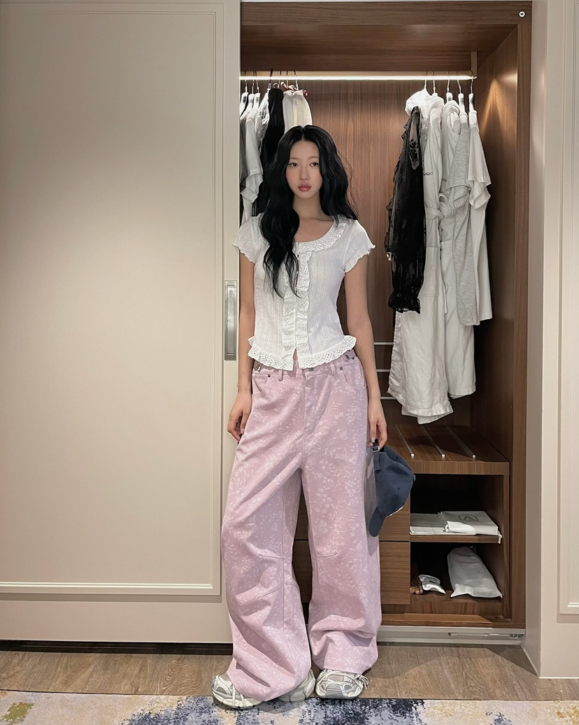 LOVE PULL韓國直郵實拍女裝新款人氣熱賣職業26春夏，26夏季休閑褲LOVE PULL休閑褲