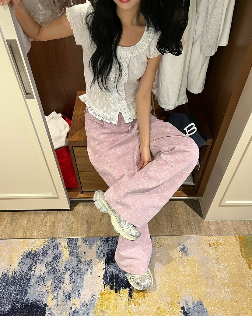 LOVE PULL韓國直郵實拍女裝新款人氣熱賣職業26春夏，26夏季休閑褲LOVE PULL休閑褲