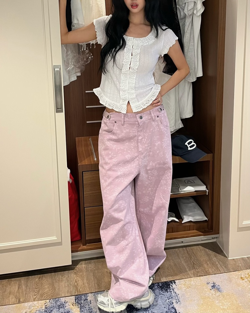 LOVE PULL韓國直郵實拍女裝新款人氣熱賣職業26春夏，26夏季休閑褲LOVE PULL休閑褲