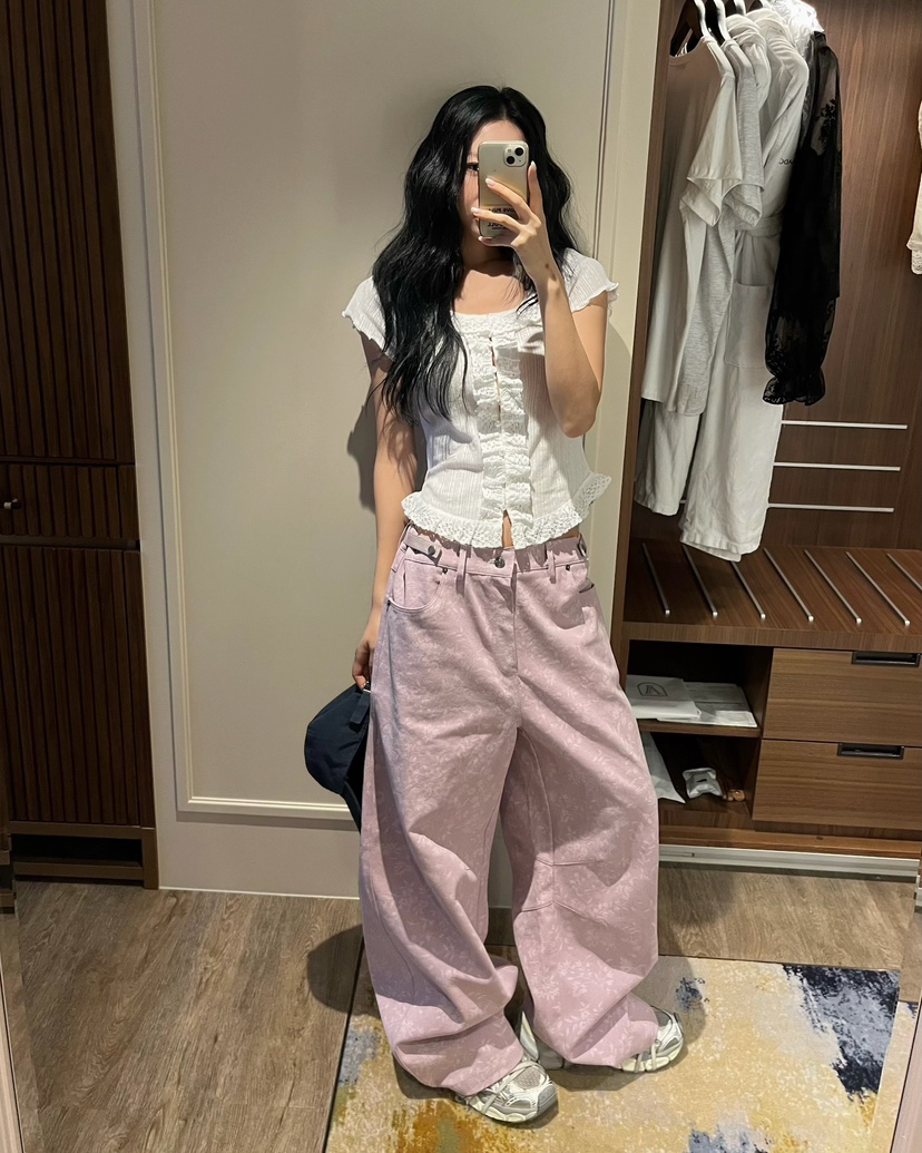 LOVE PULL韓國直郵實拍女裝新款人氣熱賣職業26春夏，26夏季休閑褲LOVE PULL休閑褲