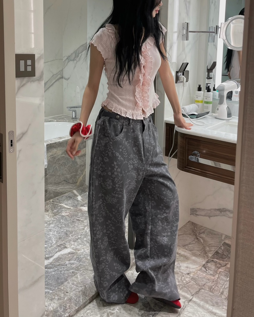 LOVE PULL韓國直郵實拍女裝新款人氣熱賣職業26春夏，26夏季休閑褲LOVE PULL休閑褲