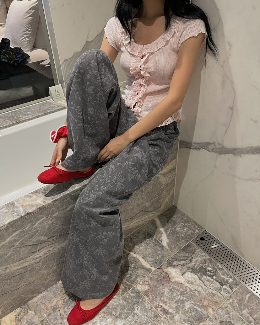 LOVE PULL韓國直郵實拍女裝新款人氣熱賣職業26春夏，26夏季休閑褲LOVE PULL休閑褲