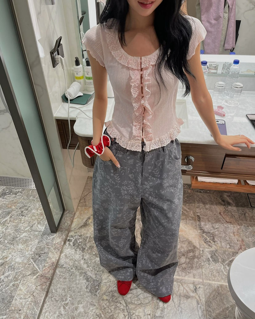 LOVE PULL韓國直郵實拍女裝新款人氣熱賣職業26春夏，26夏季休閑褲LOVE PULL休閑褲