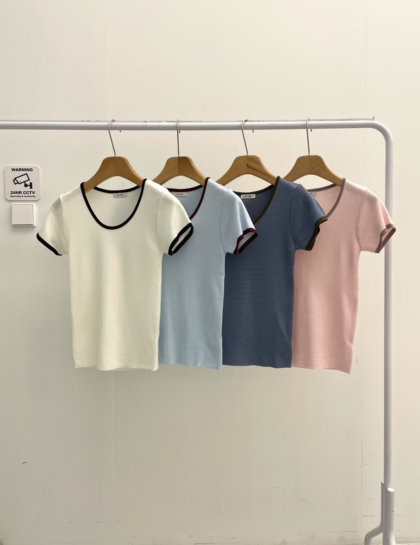 ALLVIBE韓國東大門直郵女士新款熱賣人氣26春夏，26夏季T恤ALLVIBET恤