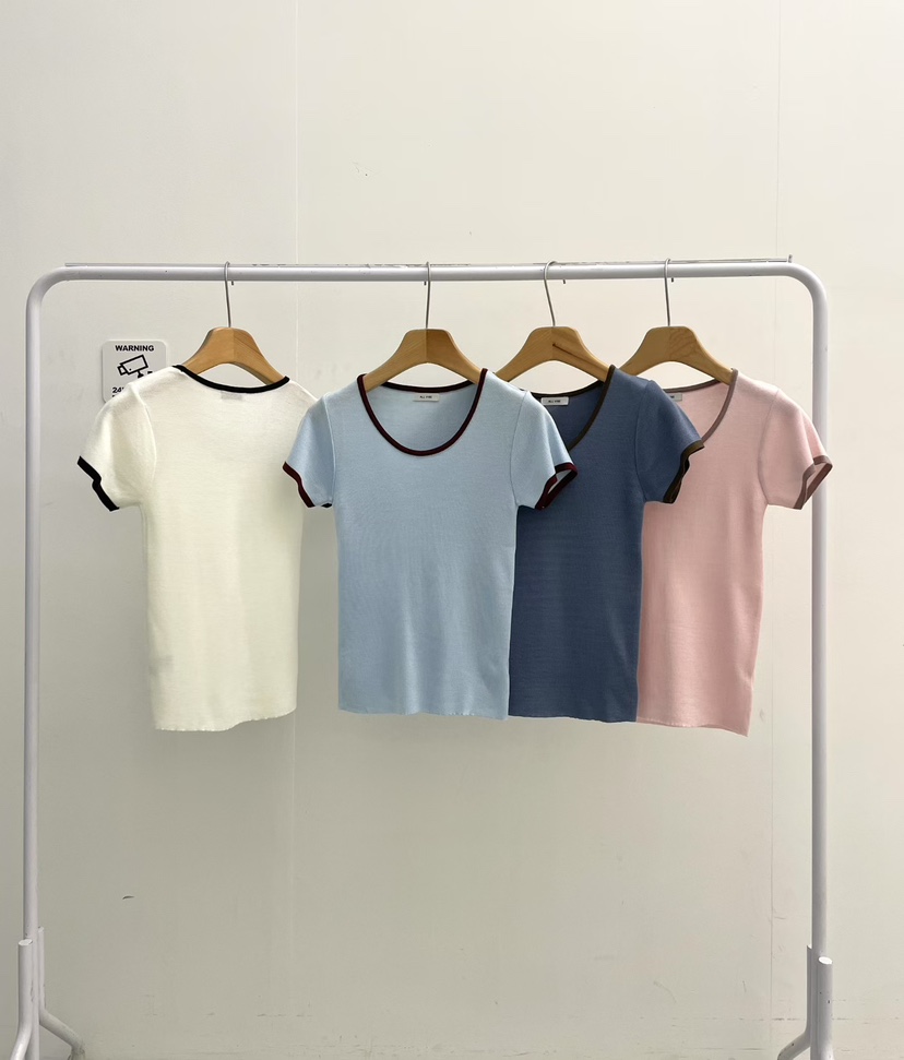 ALLVIBE韓國東大門直郵女士新款熱賣人氣26春夏，26夏季T恤ALLVIBET恤