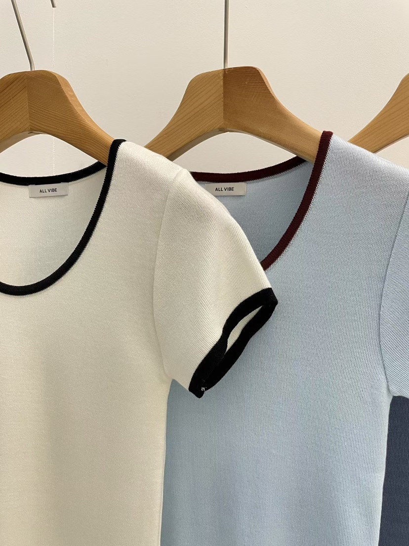 ALLVIBE韓國東大門直郵女士新款熱賣人氣26春夏，26夏季T恤ALLVIBET恤