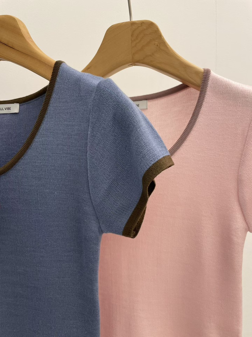 ALLVIBE韓國東大門直郵女士新款熱賣人氣26春夏，26夏季T恤ALLVIBET恤