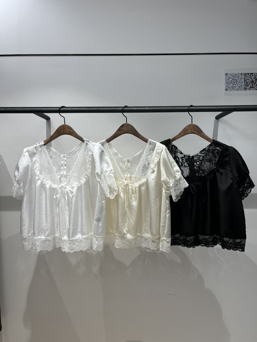 LOVE PULL東大門實拍韓國女士新品人氣時尚休閑襯衫蕾絲衫LOVE PULL襯衫/蕾絲衫